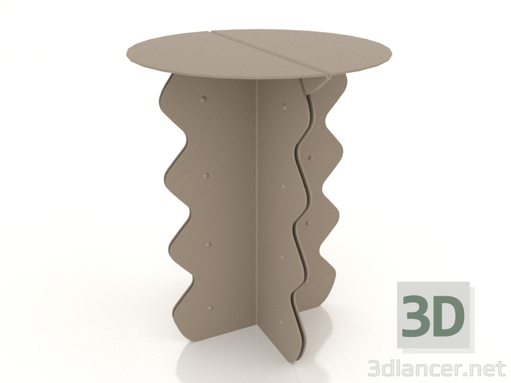 3D Modell Couchtisch 40 x 50 cm (beige) - Vorschau