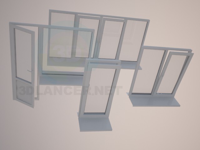 modello 3D Windows - anteprima