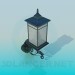 3d model Lamp street wall - preview