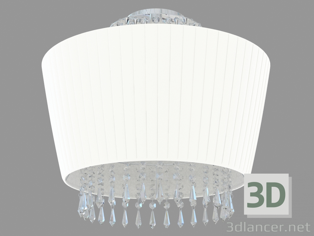 3d модель Потолочный светильник с абажуром (C110237 3white) – превью