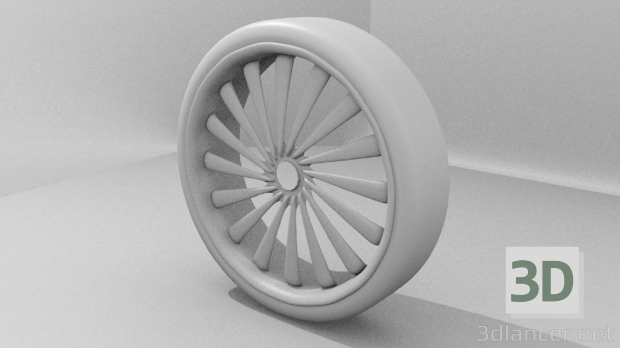 3D modeli Araba için tekerlek - önizleme