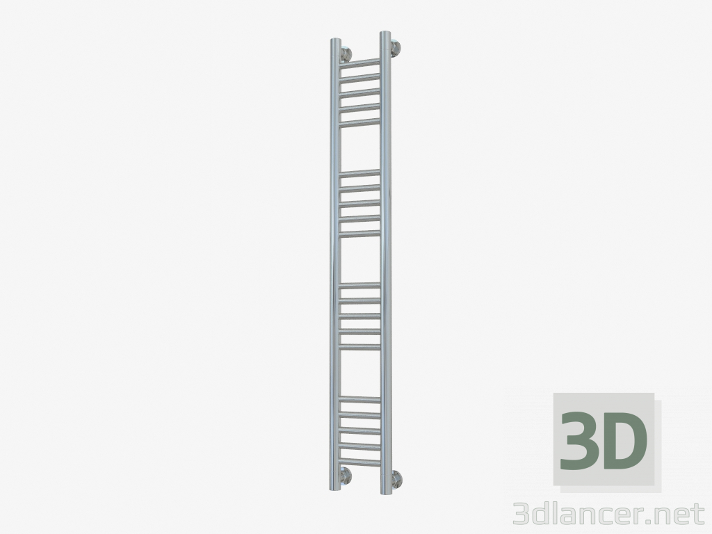 modèle 3D Porte-serviettes chauffant Bohemia + droit (1200x150) - preview