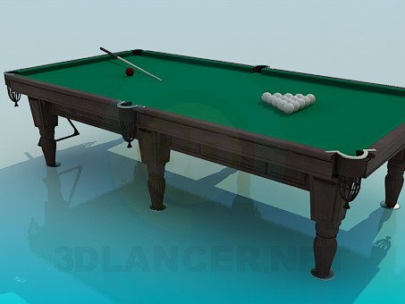 modèle 3D Table de billard - preview