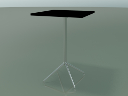 Quadratischer Tisch 5714, 5731 (H 105 - 69 x 69 cm, ausgebreitet, schwarz, LU1)