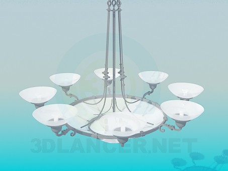 3d model Chandelier for the big room - preview