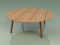 Coffee table 012 (Metal Rust, Teak)