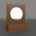 3d модель Зеркало ZL 15 (602x200х800, wood brown light) – превью