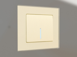 Single-key switch with backlight (champagne corrugated)