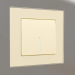 3d model Single-key switch with backlight (champagne corrugated) - preview