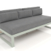 3d model Modular sofa, section 4 (Cement gray) - preview