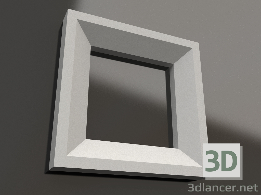 Modelo 3d Elemento decorativo de gesso DE 022 (65x65) - preview