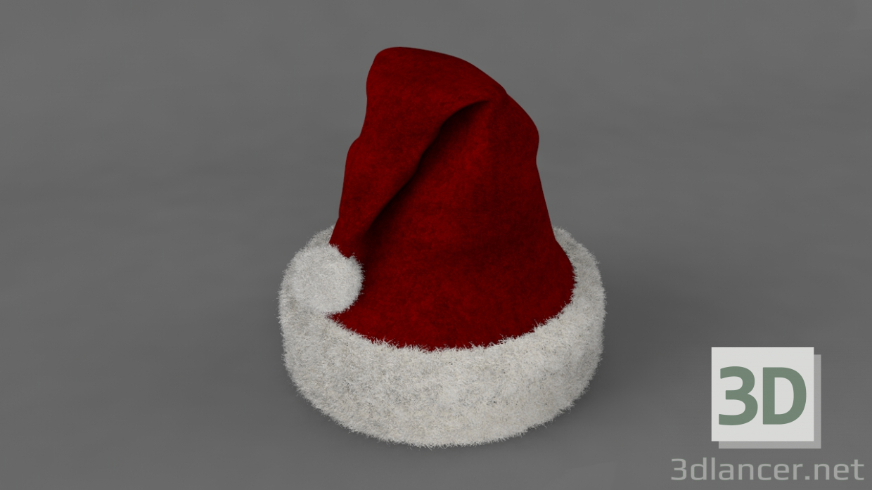3 डी 3 डी क्रिसमस टोपी मॉडल खरीद - रेंडर