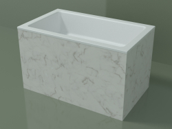 Waschtischplatte (01R132101, Carrara M01, L 60, P 36, H 36 cm)