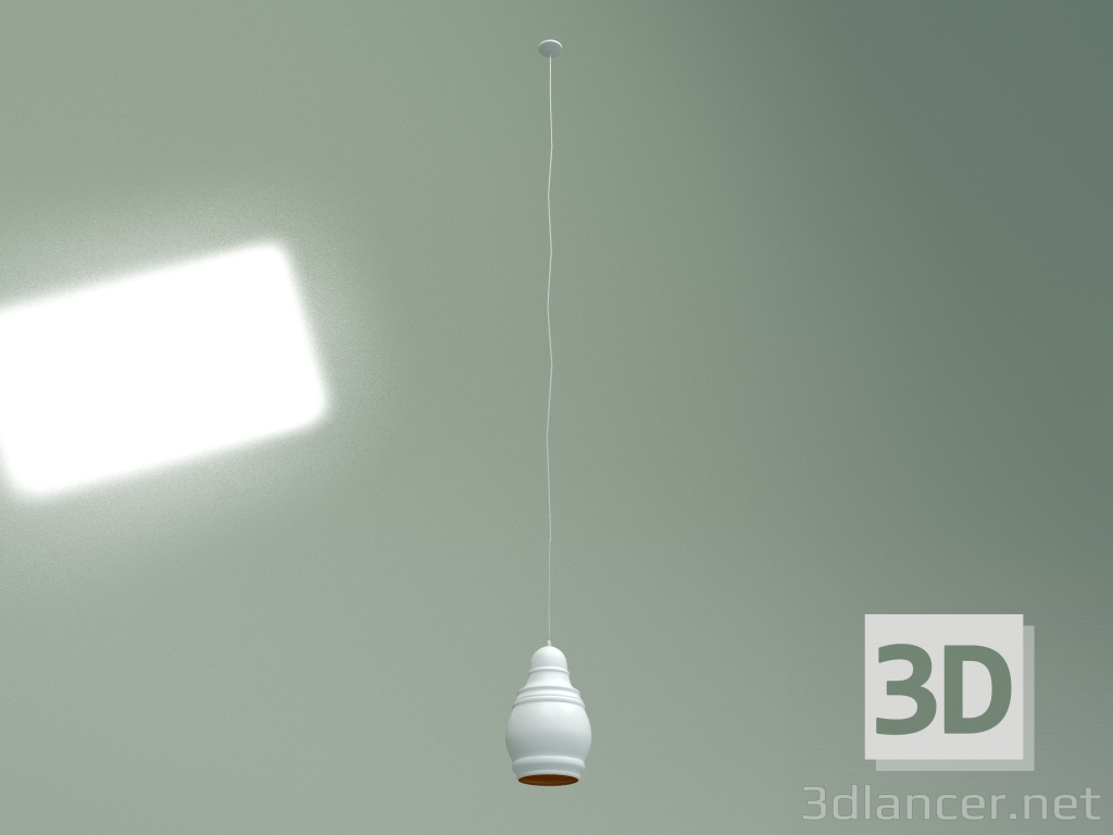 3 डी मॉडल हैंगिंग लैंप थाई स्तूप व्यास 19 (सफेद मैट) - पूर्वावलोकन