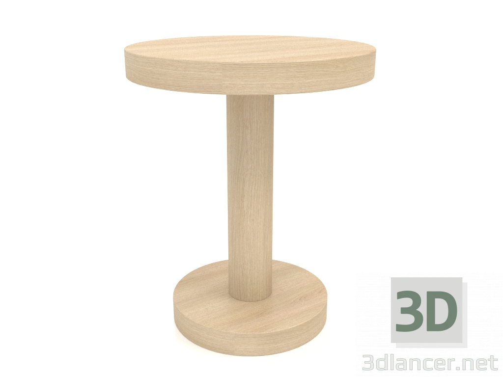 3d model Coffee table JT 023 (D=450x550, wood white) - preview