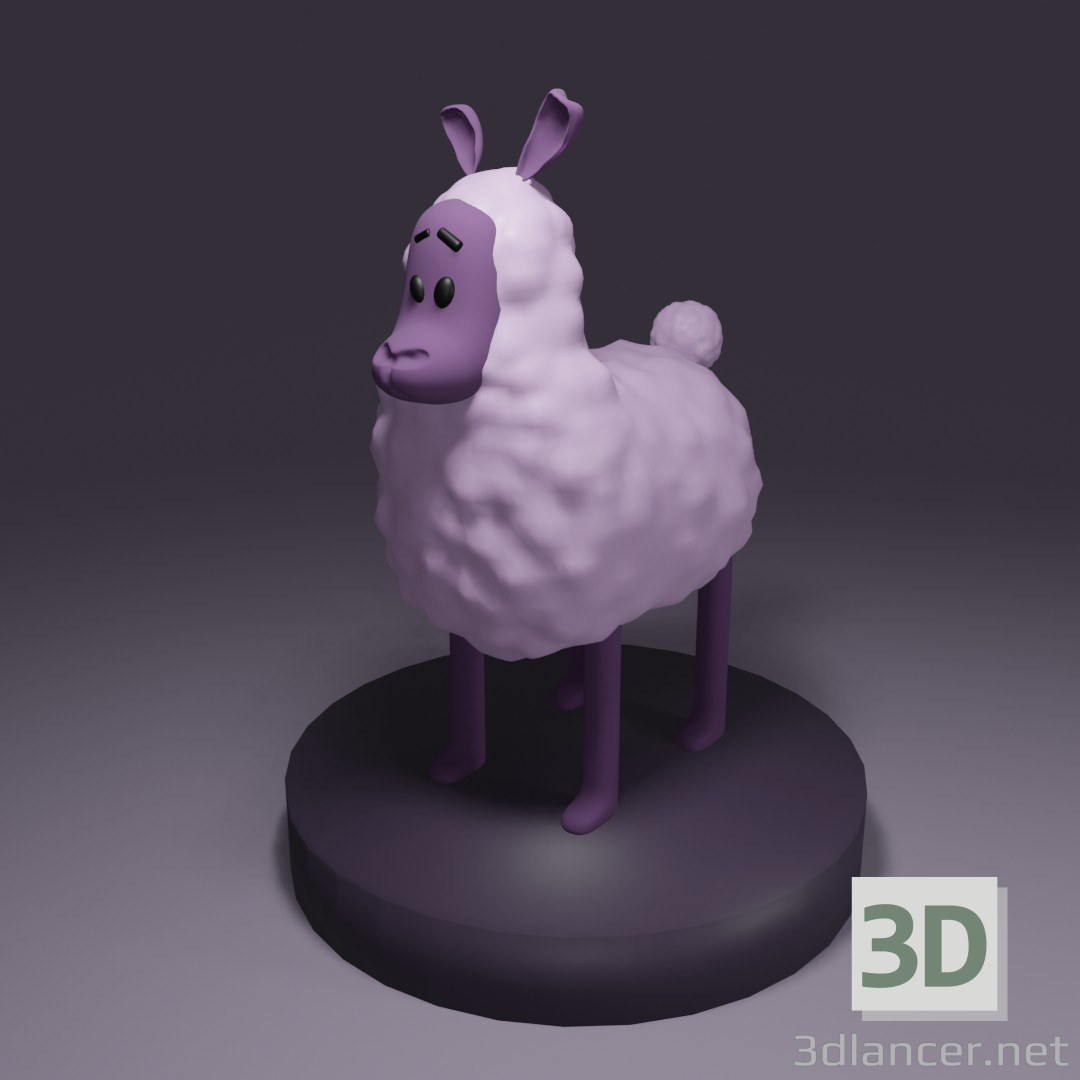 modello 3D agnello - anteprima