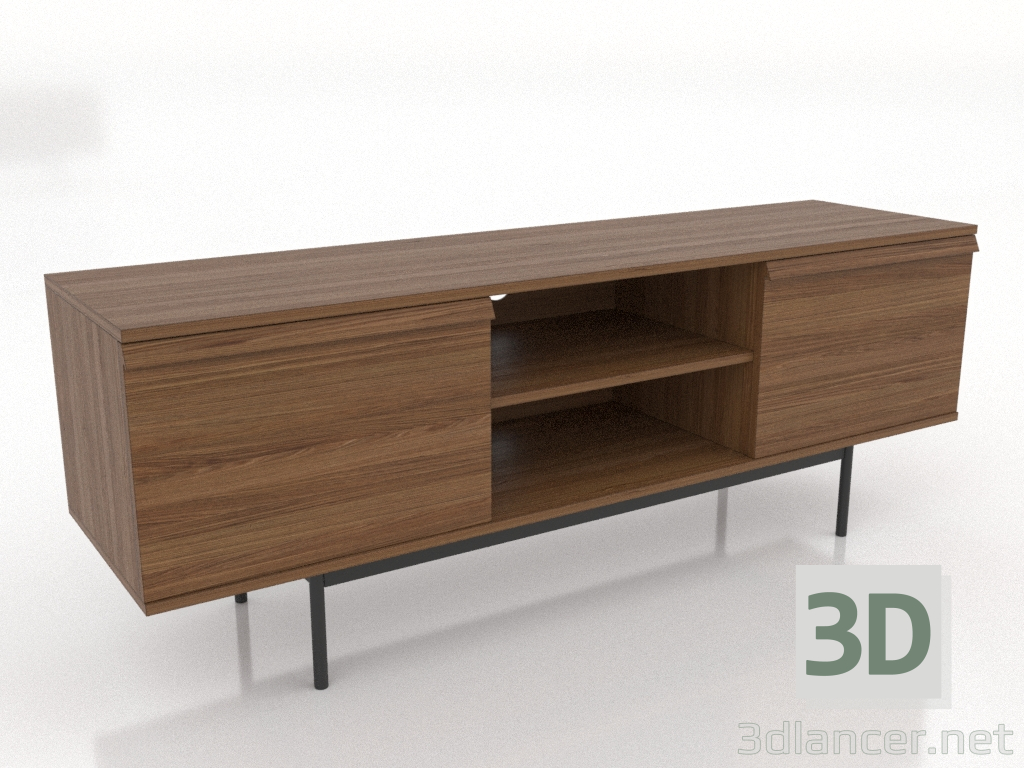 3d model OPEN 2 cabinet 1500 mm (light walnut) - preview 3d model OPEN 2 cabinet 1500 mm (light walnut) - preview