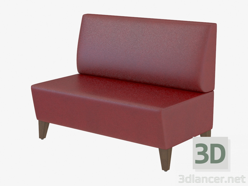 modèle 3D Canapé en cuir moderne Mondi Settee - preview