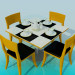 modèle 3D Table de thé servi - preview