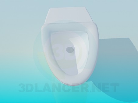 3D modeli Üçgen tuvalet - önizleme