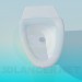 3d model Triangle toilet - preview