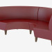 3d model Modern leather sofa Mondi U Settee - preview