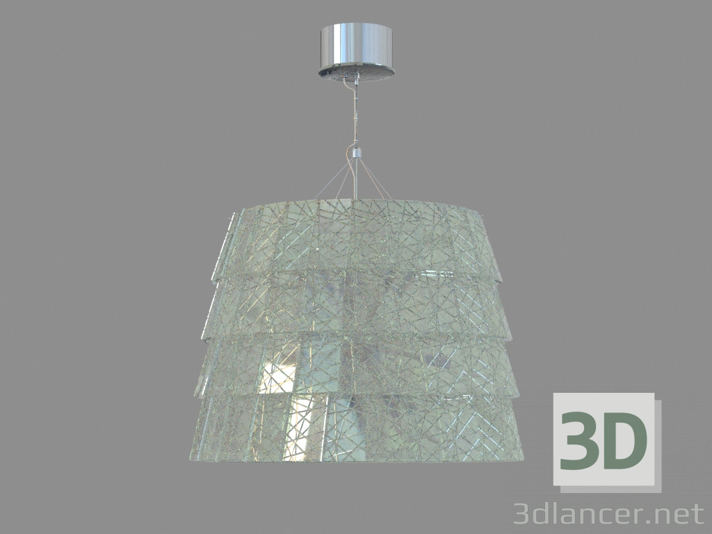 3D Modell Люстра Tuile de Cristal Mittlere Größe Gefroren - Vorschau