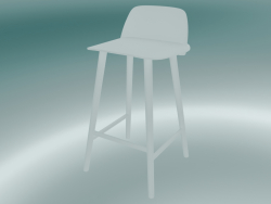 Chaise de bar Nerd (65 cm, Blanc)