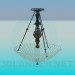 3d model Chandelier with glass dish - preview