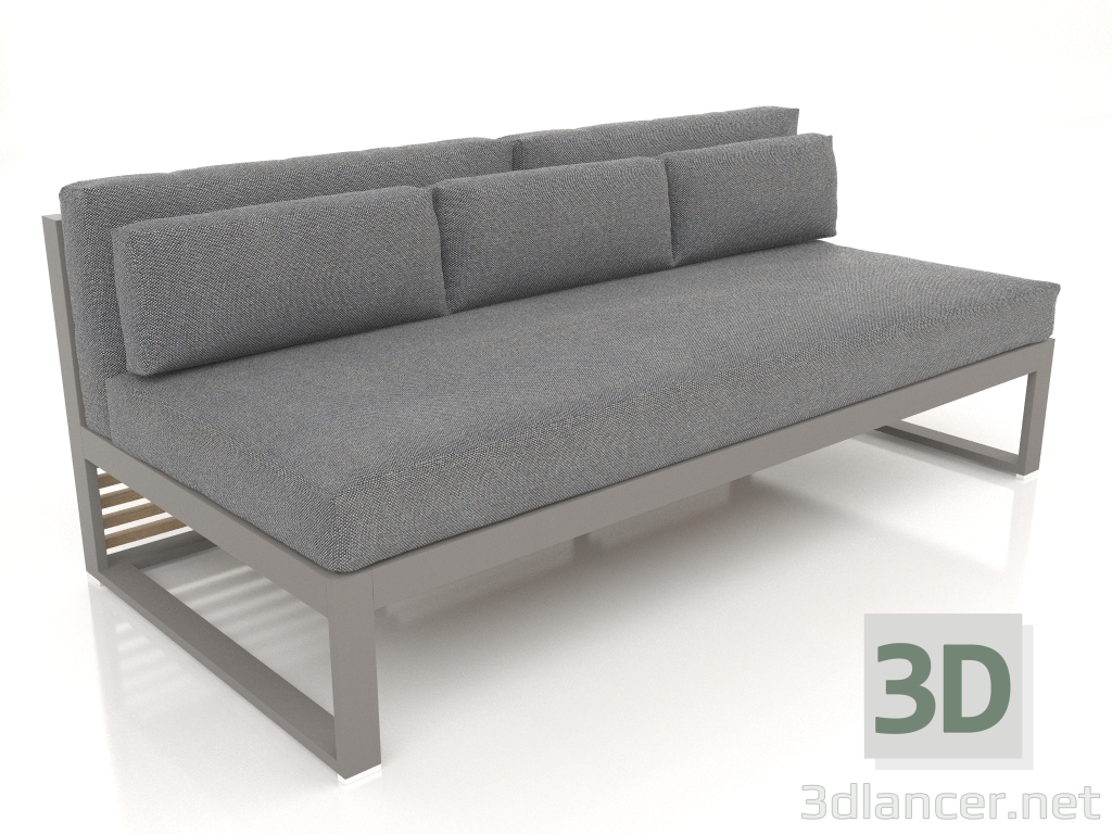 3D modeli Modüler kanepe 4. bölüm (Kuvars grisi) - önizleme