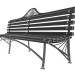 3d Park bench model buy - render