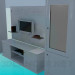 modello 3D Un set di mobili in soggiorno - anteprima