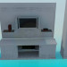 3d модель Набор мебели в гостинную – превью