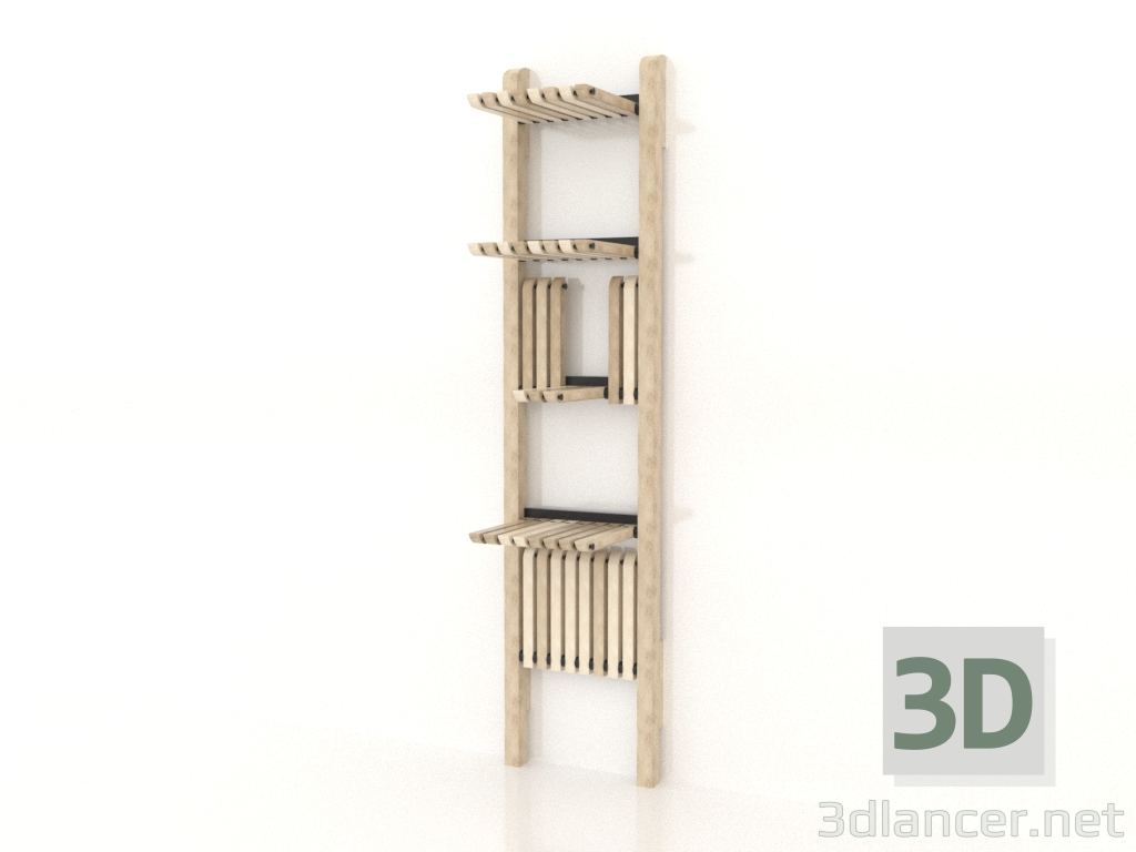 modello 3D Rack 500 (opzione 1) - anteprima