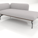 3d model Chaise longue with armrest 110 on the right (leather upholstery on the outside) - preview