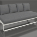 3D Modell Modulares Sofa, Abschnitt 4 (Achatgrau) - Vorschau
