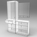 modello 3D Corridoio armadio con mensola - anteprima
