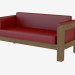 3D Modell Sofa modernes Leder Niyan 2 - Vorschau