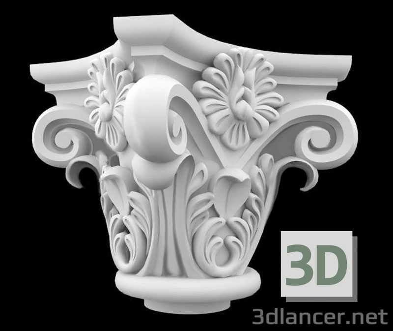 3D Modell Kapitell - Vorschau