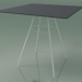 3d model Outdoor table with square worktop 1815 (H 74 - 79 x 79 cm, HPL, V12) - preview