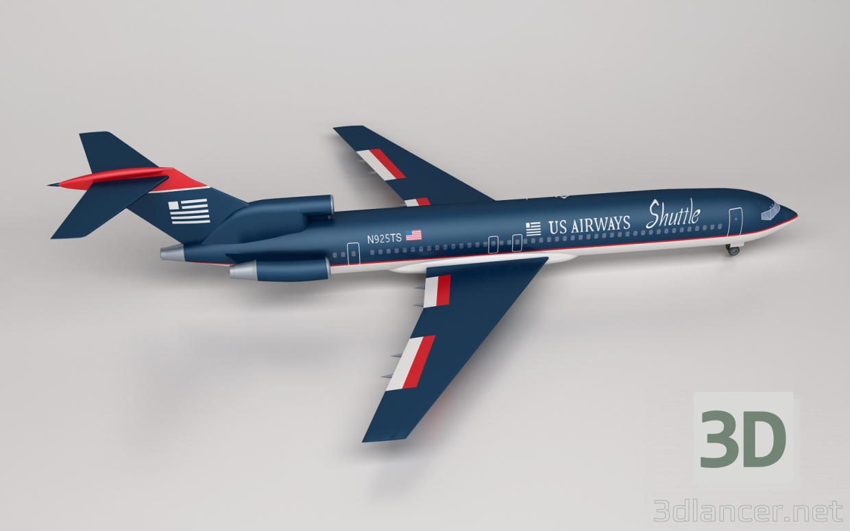 modèle 3D de avion acheter - rendu