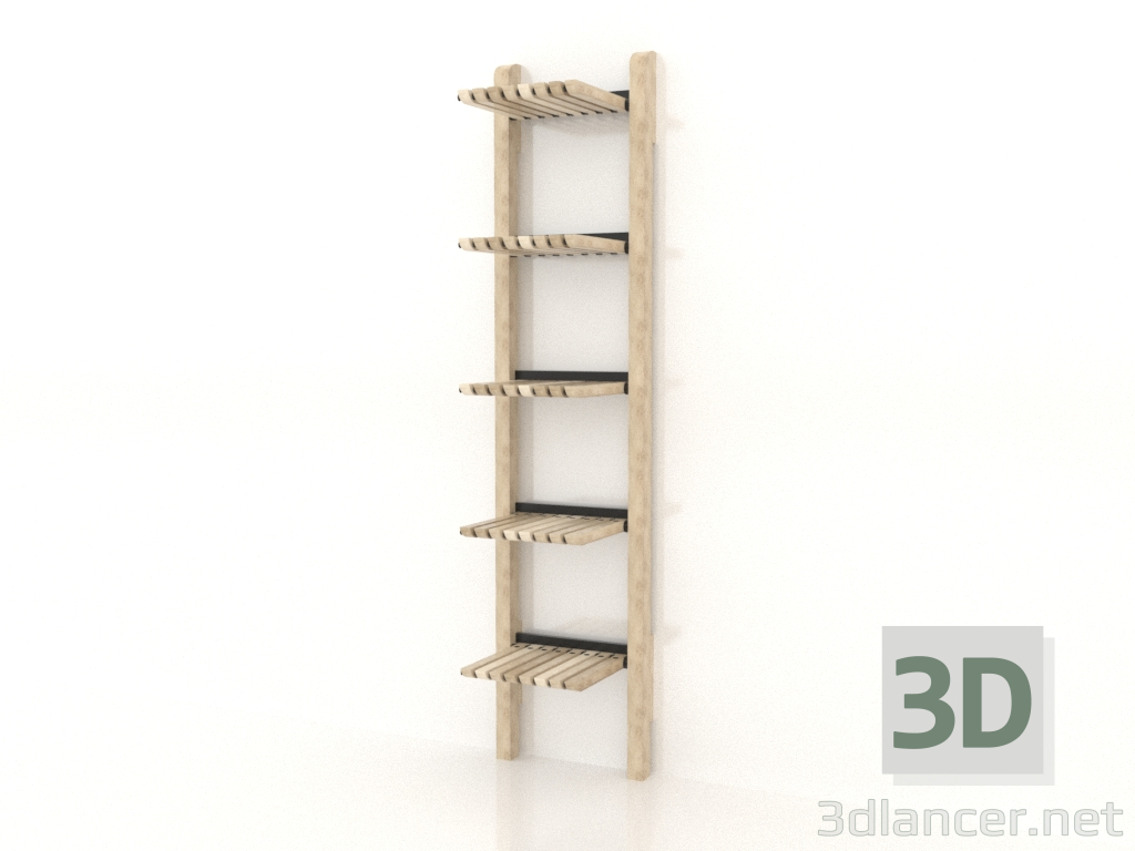 modello 3D Rack 500 (opzione 2) - anteprima