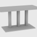 3d model Mesita ARTU SMALL TABLE (100x40xH55) - vista previa