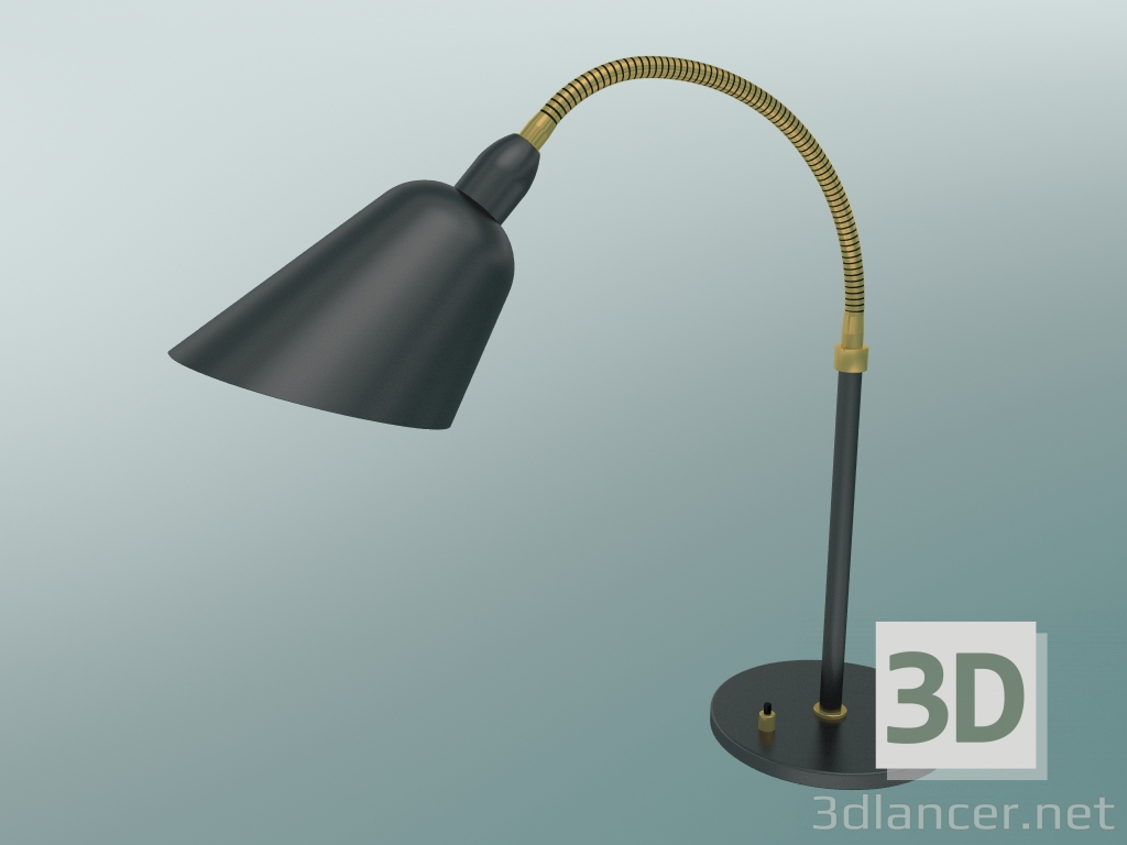 3D modeli Masa lambası Bellevue (AJ8, Siyah ve Pirinç) - önizleme