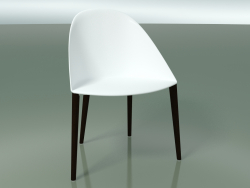 Chaise 2204 (4 pieds en bois, polypropylène PC00001, wengé)