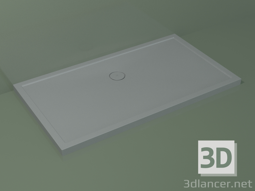3D modeli Duş teknesi Medio (30UM0133, Gümüş Gri C35, 160x90 cm) - önizleme