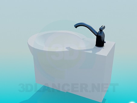 3d model lavamanos - vista previa