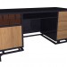 3d model Mesa de escritorio (cajones wengue) - vista previa
