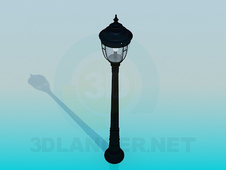 3d model Lantern in park - preview