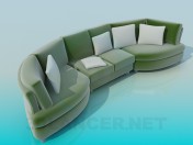 Canapé semi-circulaire